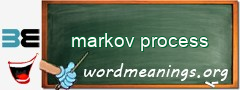 WordMeaning blackboard for markov process